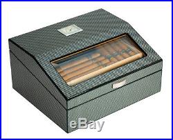 Elegant 50+ CT Count Cigar Humidor Humidifier Wooden Case Box Hygrometer 1sx
