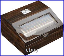 Elegant Walnut Cigar Humidor Perfect Gift for Best Man