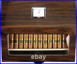 Elegant Walnut Cigar Humidor Perfect Gift for Best Man