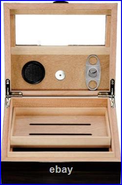 Elegant Walnut Cigar Humidor Perfect Gift for Best Man