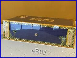 Elie Bleu Alba Violet Sycamore 110ct Cigar Humidor Brand New In Box
