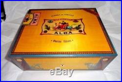 Elie Bleu Alba Yellow Gold Sycamore Humidor 75 Ct new in the original box
