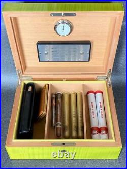 Elie Bleu Cigar Tobacco Humidor Case Box 30x25x11cm