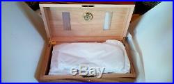 Elie Bleu Classic Padouk Wood Humidor 250 count New in the Box