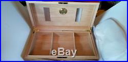 Elie Bleu Classic Padouk Wood Humidor 250 count New in the Box