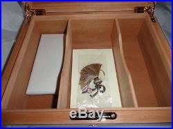 Elie Bleu Flor de Alba Black Humidor 75 Ct new in the original box
