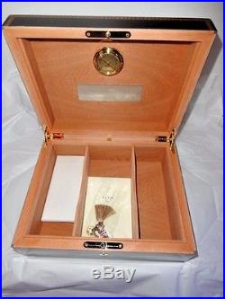 Elie Bleu Medals Black Sycamore Humidor 75 Count new in original box