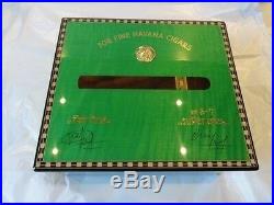 Elie Bleu Medals Green Sycamore Humidor 50 count new in original box