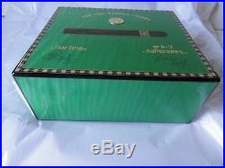 Elie Bleu Medals Pistachio Green Sycamore Humidor 50 Ct new in original box