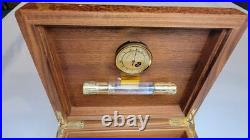 Elie Bleu Paris Burled Wood Cigar Humidor Made in France Elie Bleu Paris Burled Wood Cigar Humidor Made in France