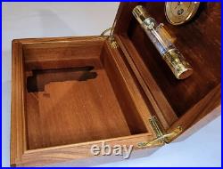 Elie Bleu Paris Burled Wood Cigar Humidor Made in France Elie Bleu Paris Burled Wood Cigar Humidor Made in France