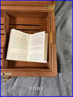 Elie Bleu Walnut Burl 200 Cigar Humidor Beautiful vintage Box Preowned