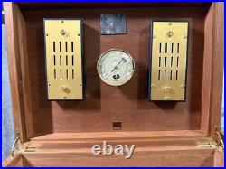 Elie Bleu Walnut Burl 200 Cigar Humidor Beautiful vintage Box Preowned