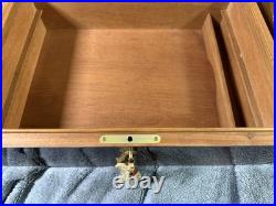 Elie Bleu Walnut Burl 200 Cigar Humidor Beautiful vintage Box Preowned