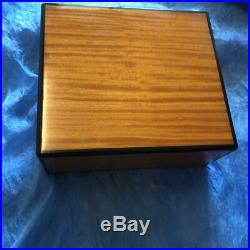 Elie Blur Humidor wooden Cigar Box 25x22x10cm pre-owned Made in France