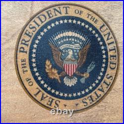 Empty Wooden Churchill PRESIDENT Of US Seal Limited Edition Cigar Box SCARCE