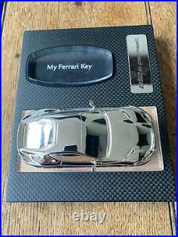 FERRARI 812 Carbon Fibre Wooden Cigar Humidor and Key Holder Box with Model Car
