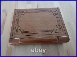 FINE Marqueted HUMIDOR Olympic Champions Ramon Font 1940s Cigar Empty Wood Box