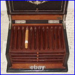 Fab Antique French TAHAN Napoleon III 12 Cigar Presenter Box, Chest, Tantalus Fab Antique French TAHAN Napoleon III 12 Cigar Presenter Box, Chest, Tantalus
