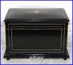 Fab Antique French TAHAN Napoleon III 12 Cigar Presenter Box, Chest, Tantalus Fab Antique French TAHAN Napoleon III 12 Cigar Presenter Box, Chest, Tantalus