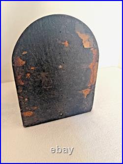 Fab French Rosewood Cigar Box c 1880 Dog House w Bronze Dog Parlez au Portier