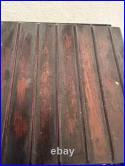 Fab French Rosewood Cigar Box c 1880 Dog House w Bronze Dog Parlez au Portier