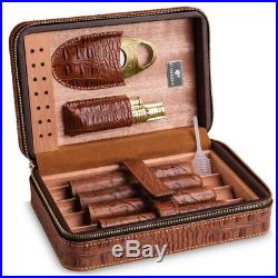 Fashion Cigar Humidor Set New Arrival Cigar Box with Cutter & Lighter CQ-001