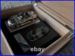 Ferrari 488 Pista Carbon Fiber Cigar Humidor Key Box Rare Gift from JAPAN