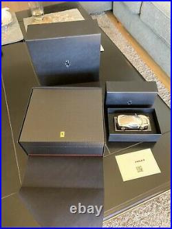 Ferrari 488 Pista Carbon Fiber Cigar Humidor Key Box Rare Gift model No reserve