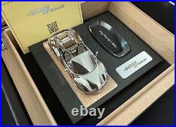 Ferrari 488 Spider Humidor Owner Key Storage Box in Carbon Fiber Collectible