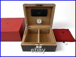 Ferrari Cigar Humidor Box In Carbon Fiber And Cedar Wood Official Accessory