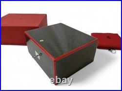 Ferrari Cigar Humidor Box In Carbon Fiber And Cedar Wood Official Accessory