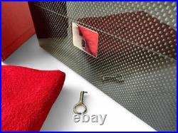 Ferrari Cigar Humidor Box In Carbon Fiber And Cedar Wood Official Accessory