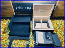 Ferrari F8 Spider Carbon Fiber Humidor Key Wood Presentation Owner Box Cigar