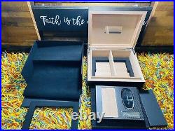 Ferrari F8 Spider Carbon Fiber Humidor Key Wood Presentation Owner Box Cigar
