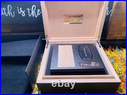 Ferrari F8 Spider Carbon Fiber Humidor Key Wood Presentation Owner Box Cigar