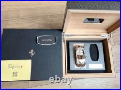 Ferrari Key Box Wooden Case Carbon Owner's Mini Car Included From Japan