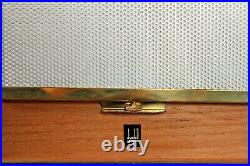 Fine Quality Alfred Dunhill London Walnut Cigar Humidor Box with Key Cedar Lined