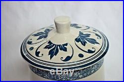 Fonseca White and Blue Ceramic Humidor Jar