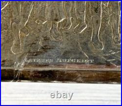 Franz Von Defregger Silver Letztes Aufgebot Cedar Lined Humidor Cigar Box