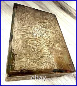 Franz Von Defregger Silver Letztes Aufgebot Cedar Lined Humidor Cigar Box