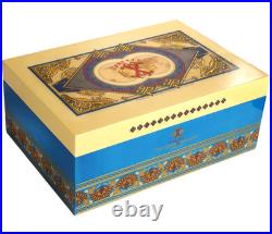 Fuente Opus X Society Cigar Humidor, Global Collection, Blue & Creme, New In Box