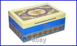 Fuente Opus X Society Cigar Humidor, Global Collection, Blue & Creme, New In Box