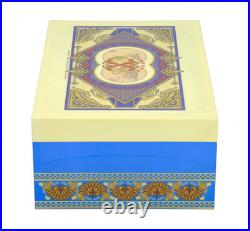 Fuente Opus X Society Cigar Humidor, Global Collection, Blue & Creme, New In Box