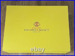 Fuente Opus X Society Cigar Humidor, Global Collection, Blue & Creme, New In Box