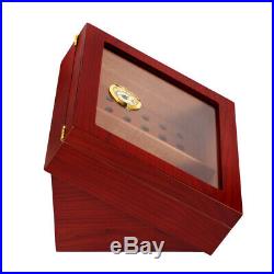 GALINER Cigar Humidor Box Cedar Wood Luxury Case With Humidifier Hygrometer