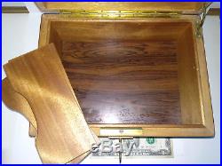 GREAT DAVIDOFF BLACK CIGAR HUMIDOR TOBACCO Rosewood BLACK wooden CASE box