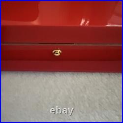 GURKHA YEAR of DRAGON CIGAR BOX Red Felt Cover & Red Box HUMIDOR # 576 of 1500