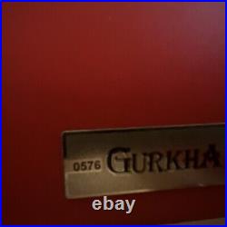 GURKHA YEAR of DRAGON CIGAR BOX Red Felt Cover & Red Box HUMIDOR # 576 of 1500
