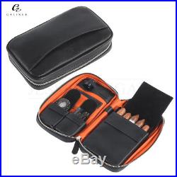 Gadgets Leather Travel Case Portable Cigar Humidor Storage Carrying Bag with Box